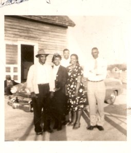 Giddens family 1950s Reginald Giddens, Rose Giddens Steele, Reginald Jr.Steele, Virginia Savage, Herman Giddens